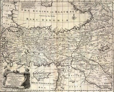 Of Anatolia or Asia Minor, with Syria and Other Provinces of the Turkish Empire by Emanuel Bowen
